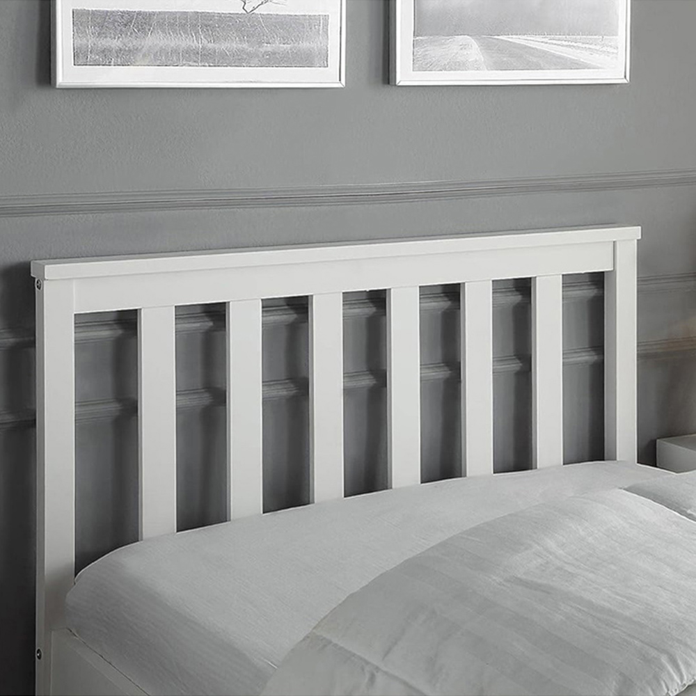 Portland Single Wooden Bed Frame with Mattress Image 3