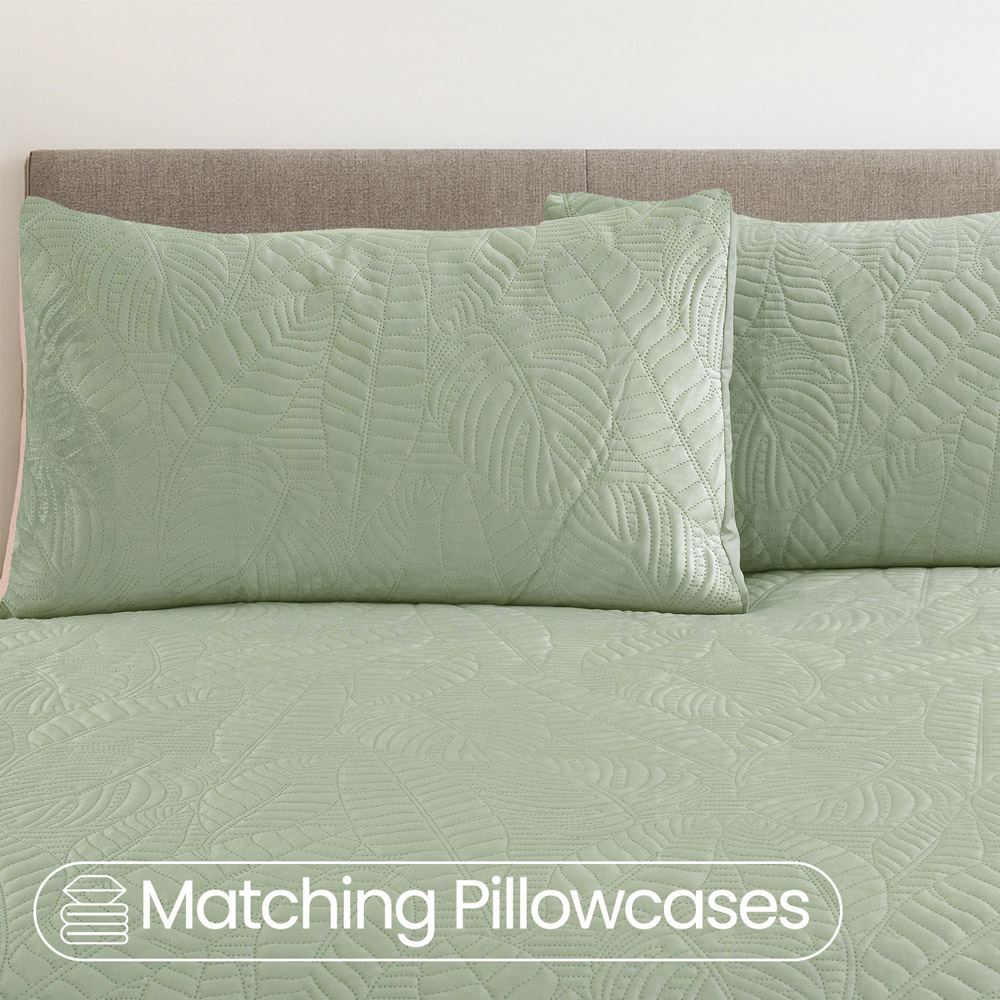 Velosso Double Sage Savannah Velvet Duvet Set Image 2