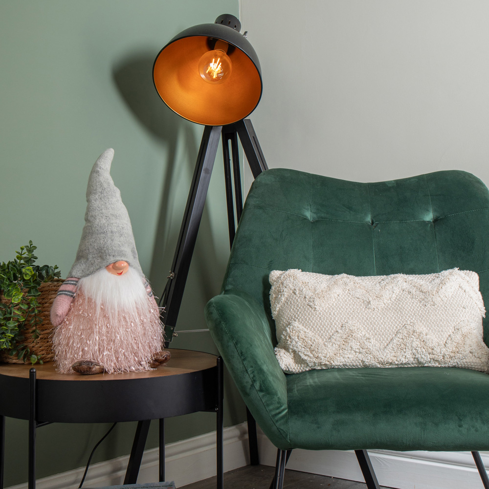 Samuel Alexander Pink Male Gonk with Grey Hat LED Christmas Decoration 36cm Image 4