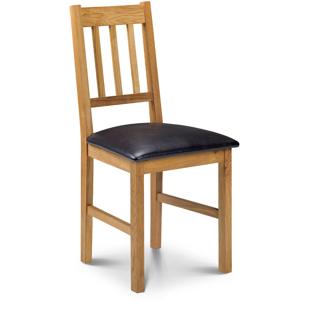 Julian Bowen Coxmoor Set of 2 Oak Chair Image 3