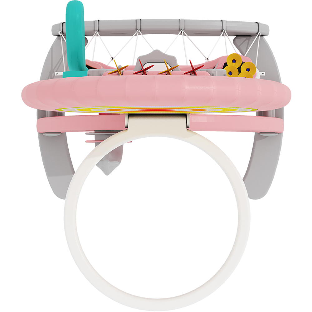 Living and Home Pink 6 in 1 Toddler Basketball Stand Set Image 4