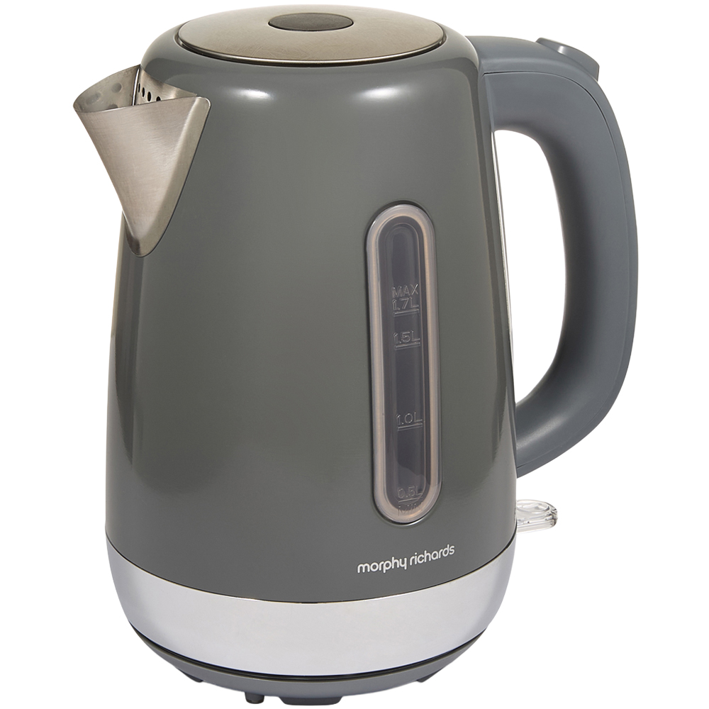 Morphy Richards Grey Stainless Steel 1.7L Equip Kettle Image 1