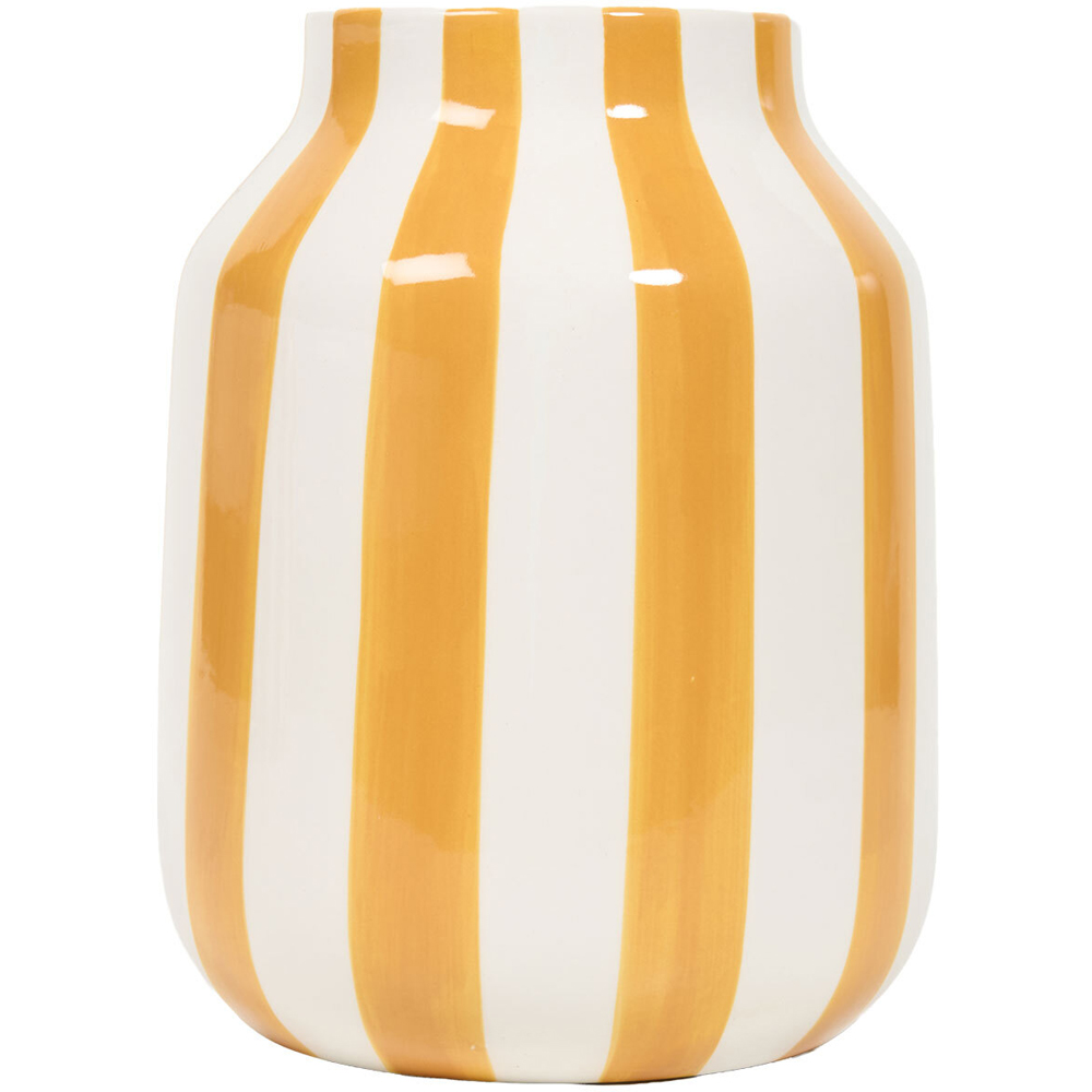 Striped Ceramic Vase Image 3