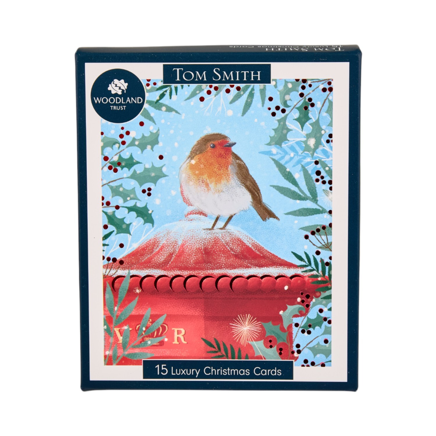 Pack of 15 Christmas Robin Cards Image 1