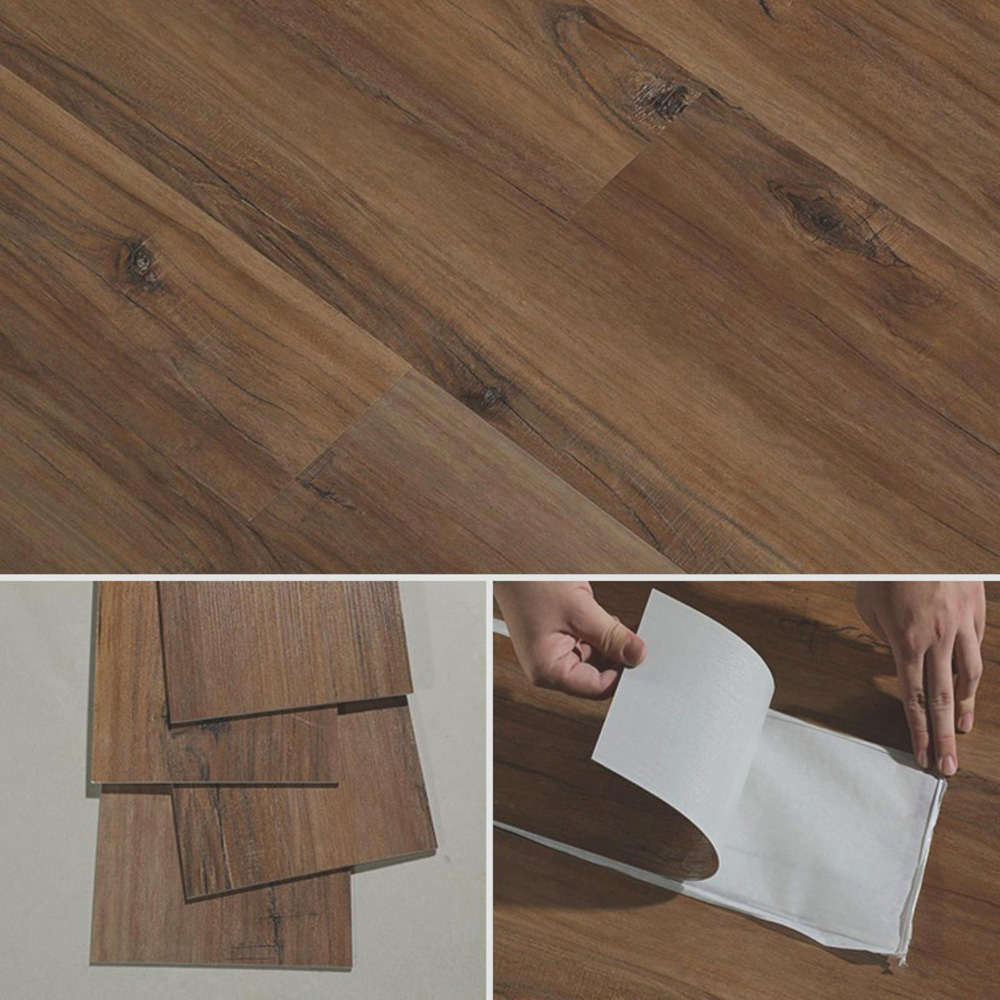 Gr8 Home Brown Old Oak PVC Wood Effect Floor Planks 5sqm Image 4
