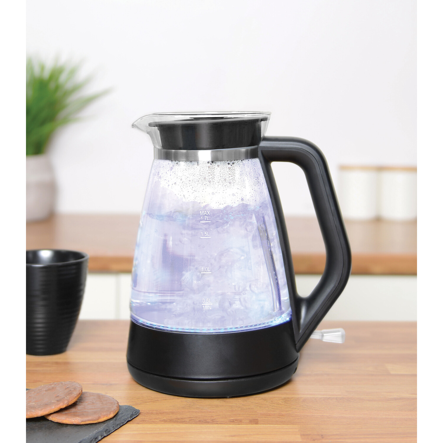 Glass Kettle - Black Image 2