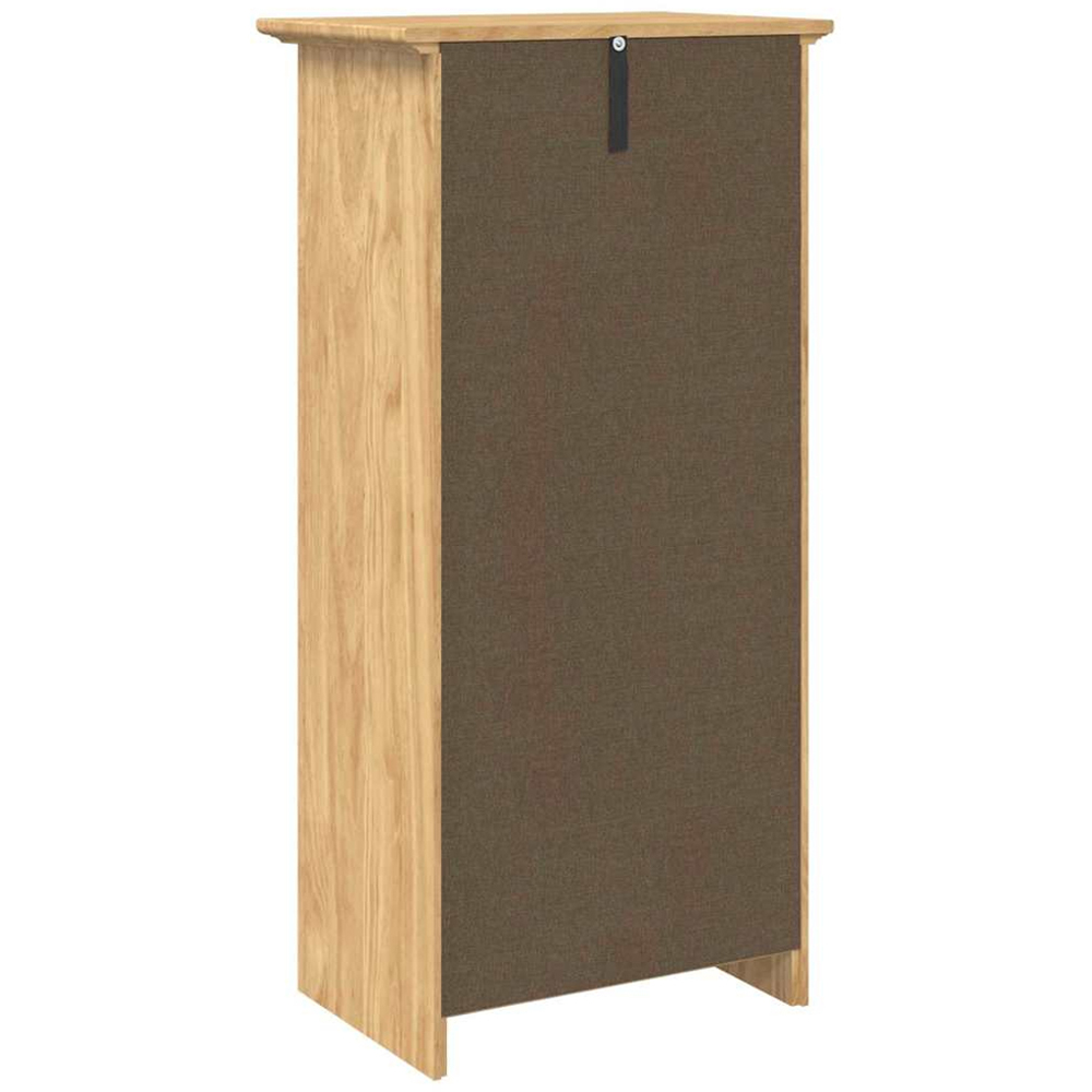 vidaXL Bodo Single Door Single Drawer Honey Brown Bathroom Cabinet Image 6