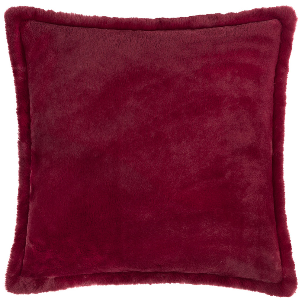 Furn Kallu Berry Faux Fur Cushion 45 x 45cm Image 1