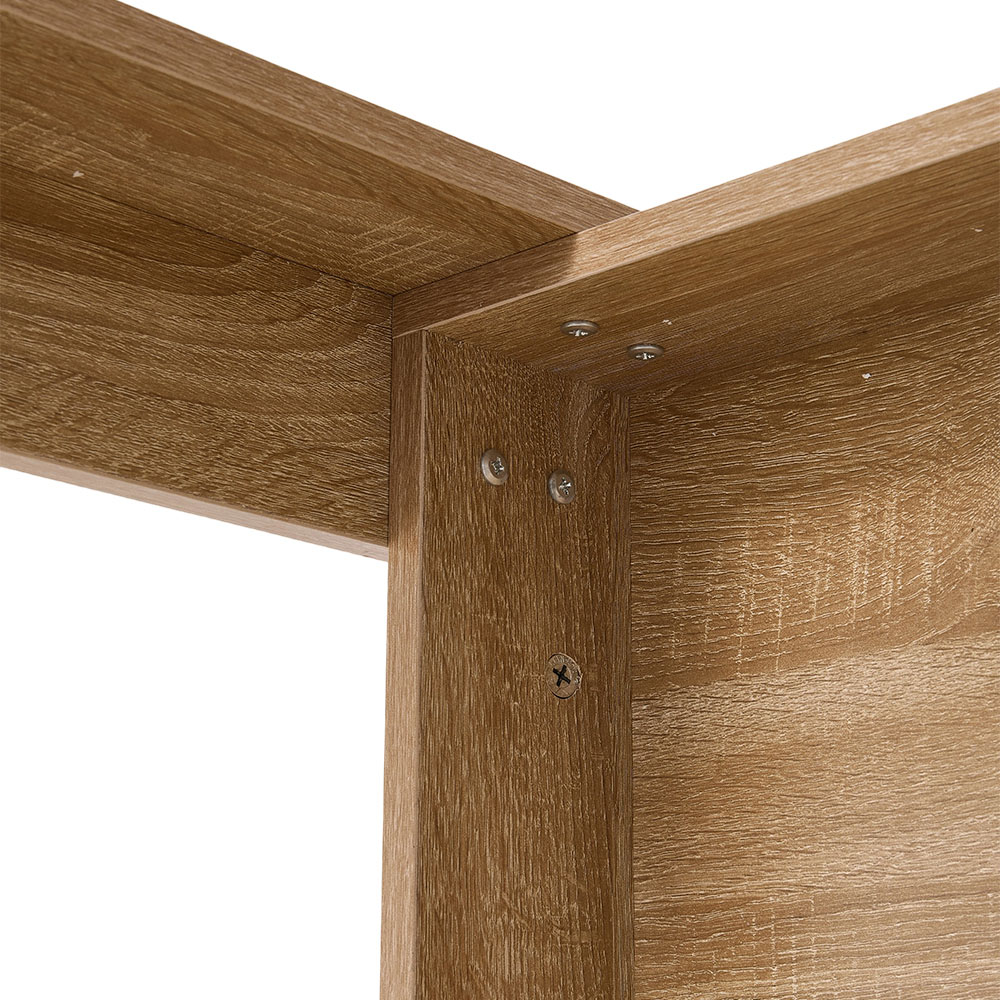 Living and Home 4 Seater Rectangular Dining Table Natural Wood Effect Image 3