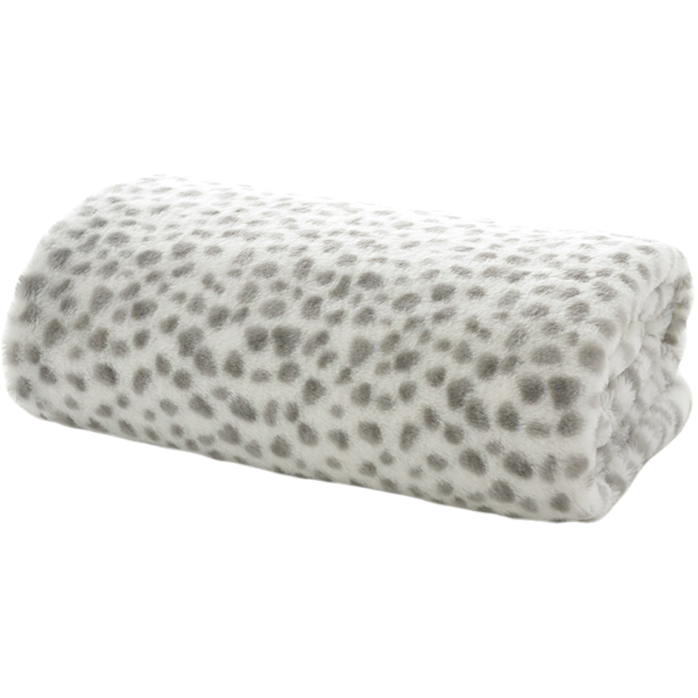 Deyongs Matlock Grey Faux Fur Throw 130 x 150cm Image 1