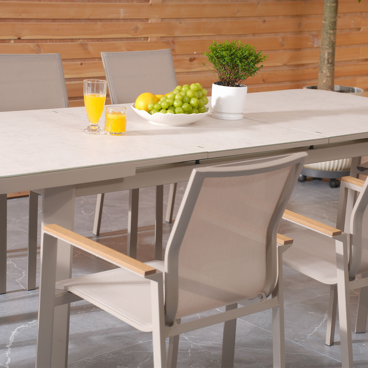 Charlotte Extension Dining Table Set - Beige Image 7