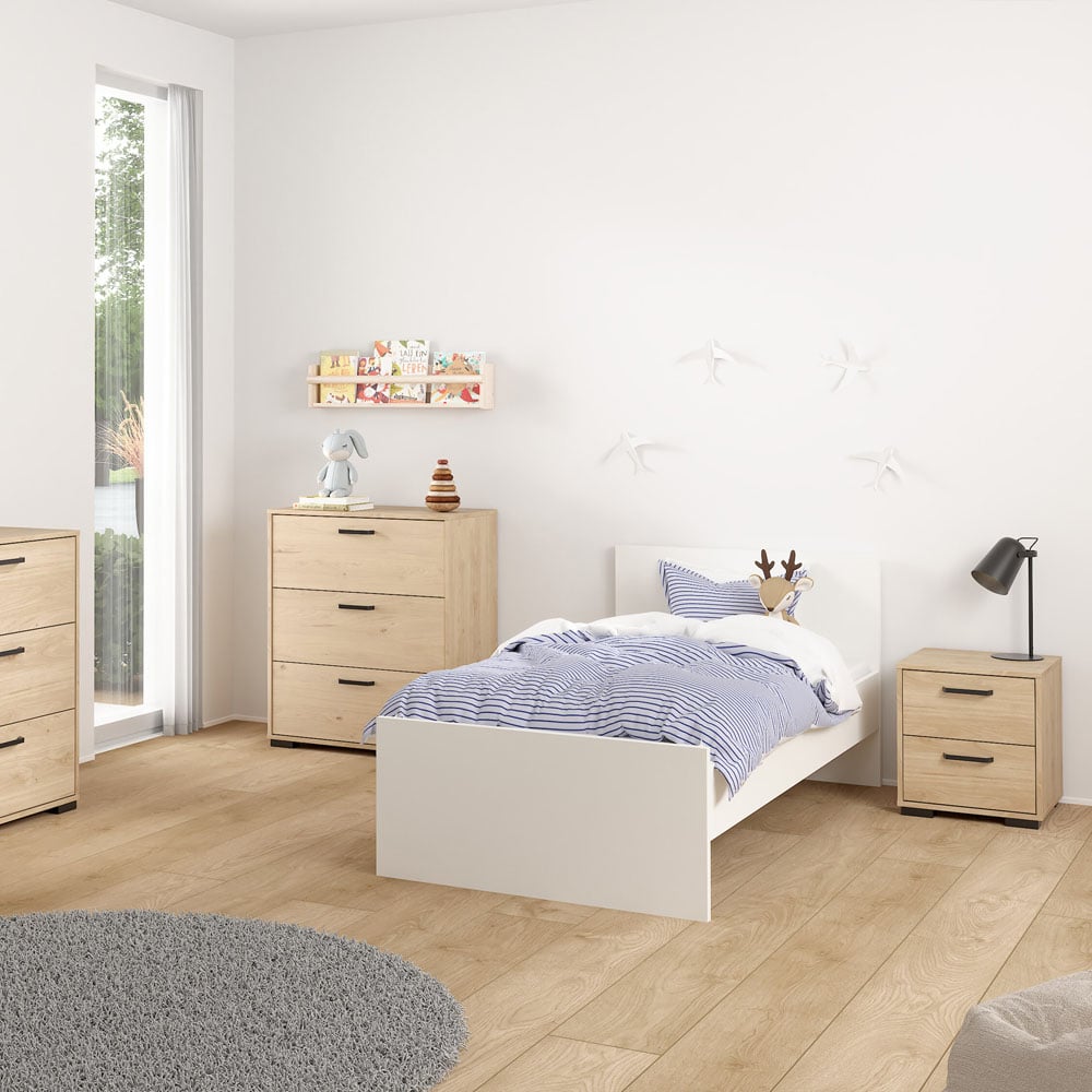 Florence Sofia 2 Drawer Jackson Hickory Nightstand Image 6