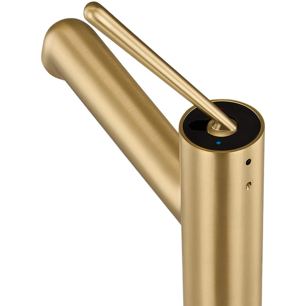 Living and Home Gold Metal Basin Mixer Tap Image 5
