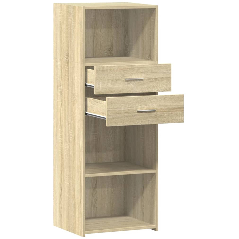vidaXL 2 Drawer 3 Shelf Sonoma Oak Highboard Image 7