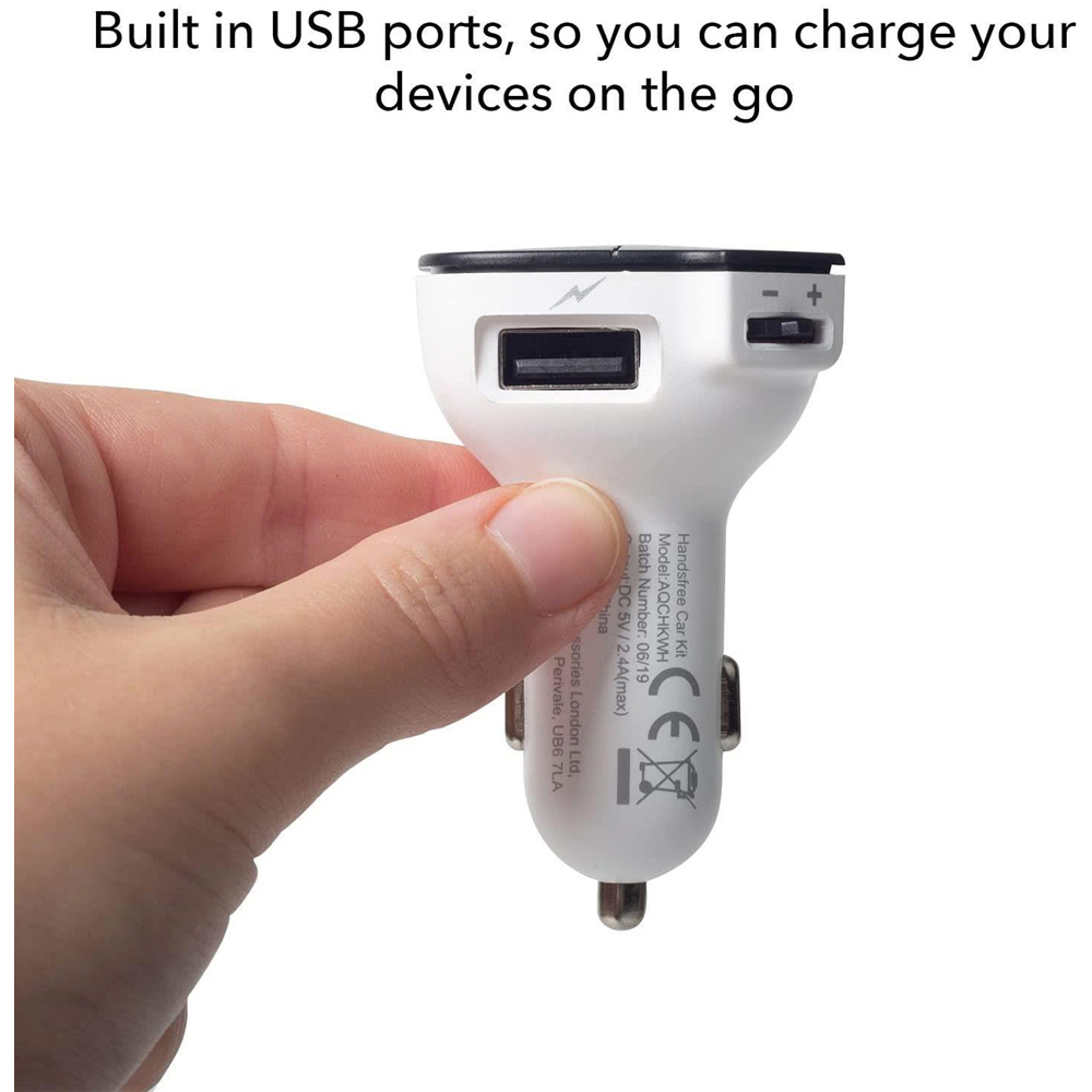 Aquarius White Bluetooth Car Adapter 2 Pack Image 5