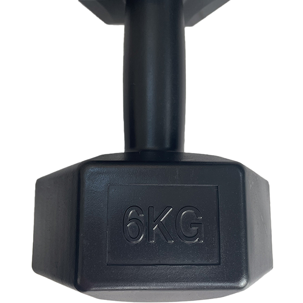 HXGN Black Hex Dumbbell 6kg 2 Pack Image 5