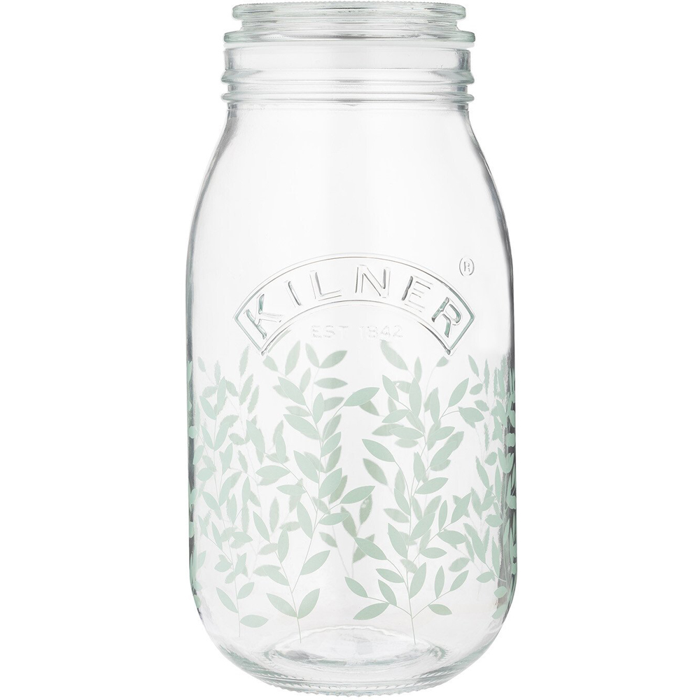 Kilner Botanical Push Top Jar - Clear / 2l Image 1