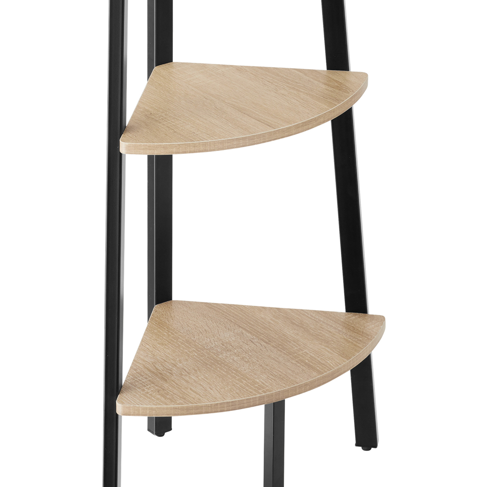 tectake Portland 4 Shelf Oak Sonoma Shelving Unit Image 7