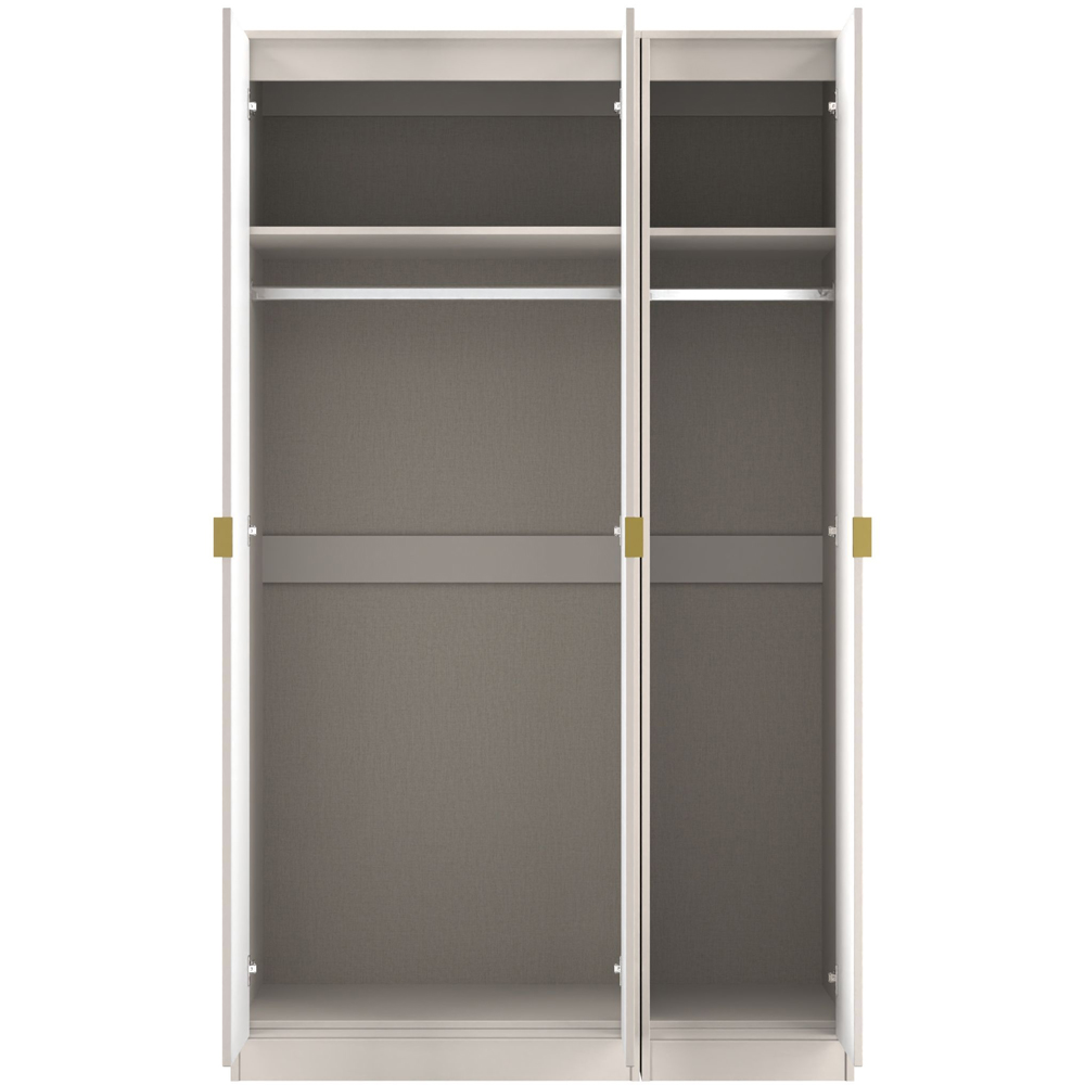 Crowndale Diamond 3 Door Kashmir Matt Tall Wardrobe Ready Assembled Image 7