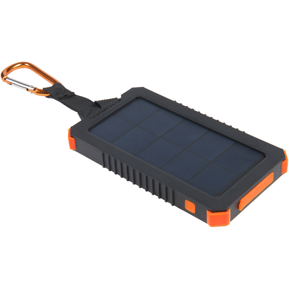 Xtorm Xtreme Series Black and Orange Solar Charger 5000mAH Image 1