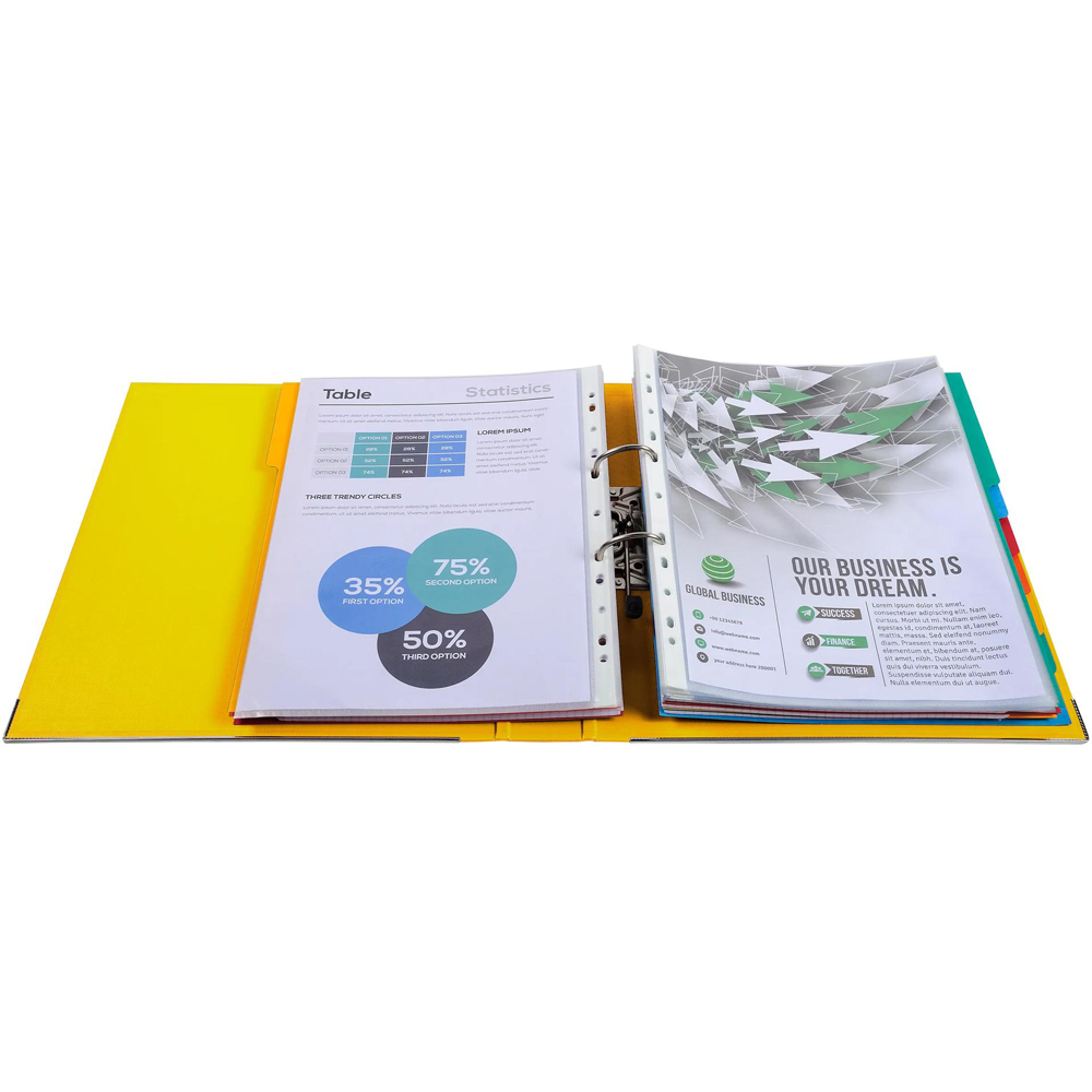 Exacompta PremTouch A4+ Multicolour PP Lever Arch File 10 Pack Image 5