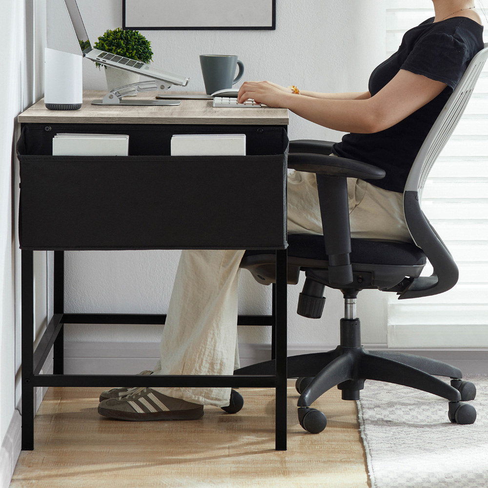 Vida Designs Brooklyn Grey Large Computer Desk Image 4