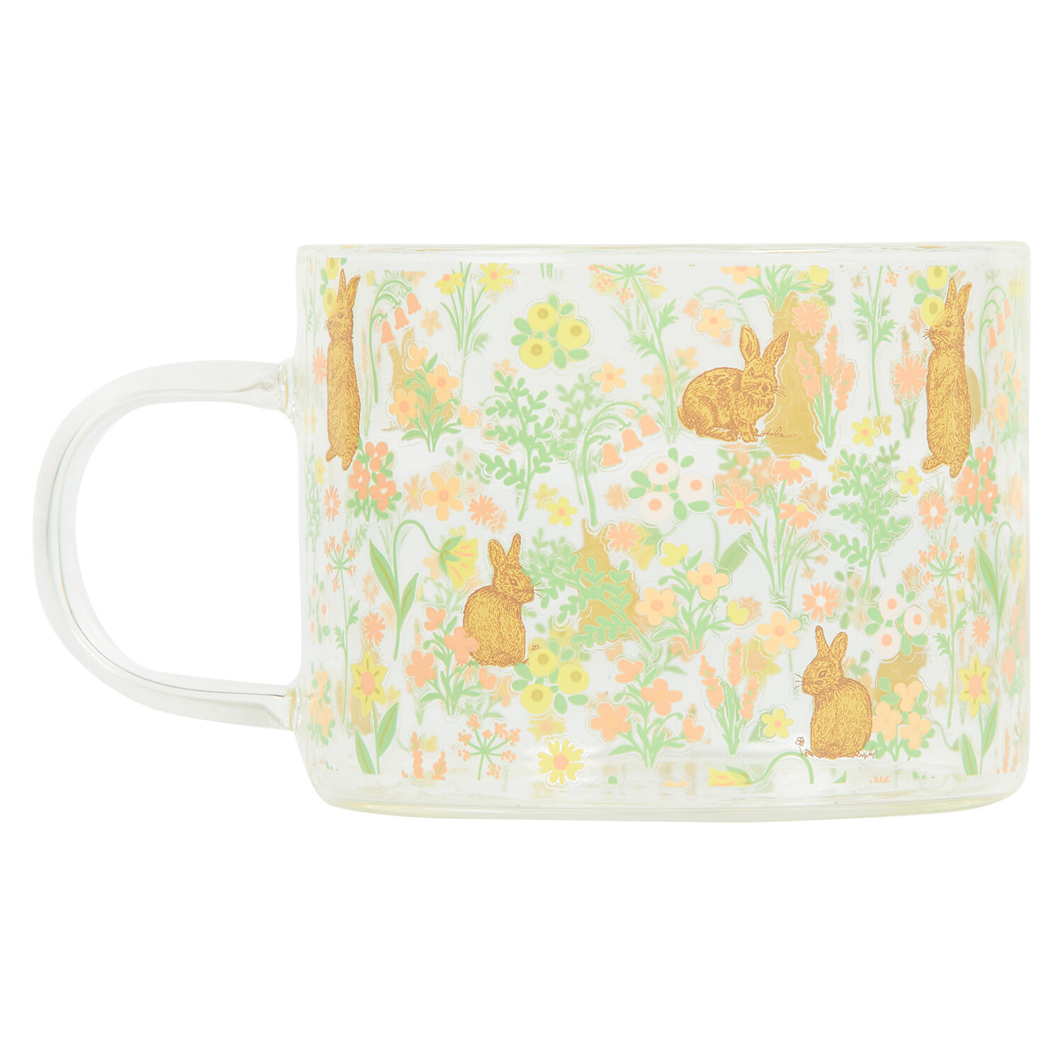 Easter Bunny Glass Mug - Multicolour Image 3