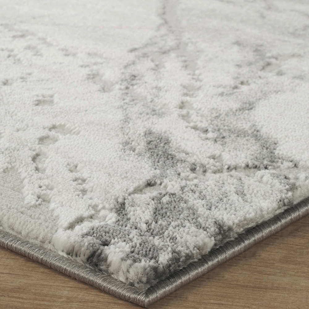 Desire Rugs Novu Valley Grey Modern Abstract Metallic Sheen Rug 160 x 230cm Image 3