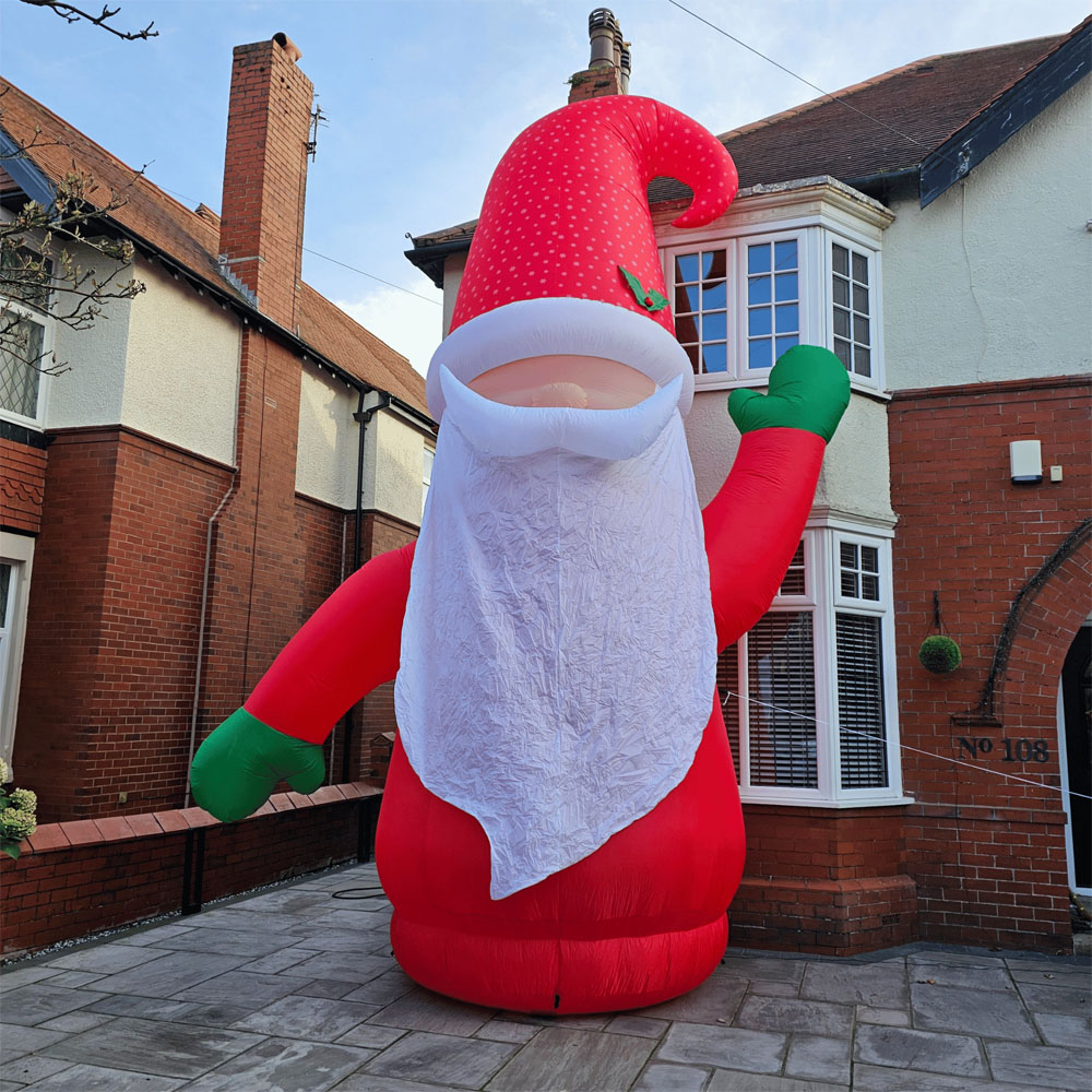 Samuel Alexander Gonk with Raised Arm Light Up Inflatable Christmas Decoration 20ft Image 6