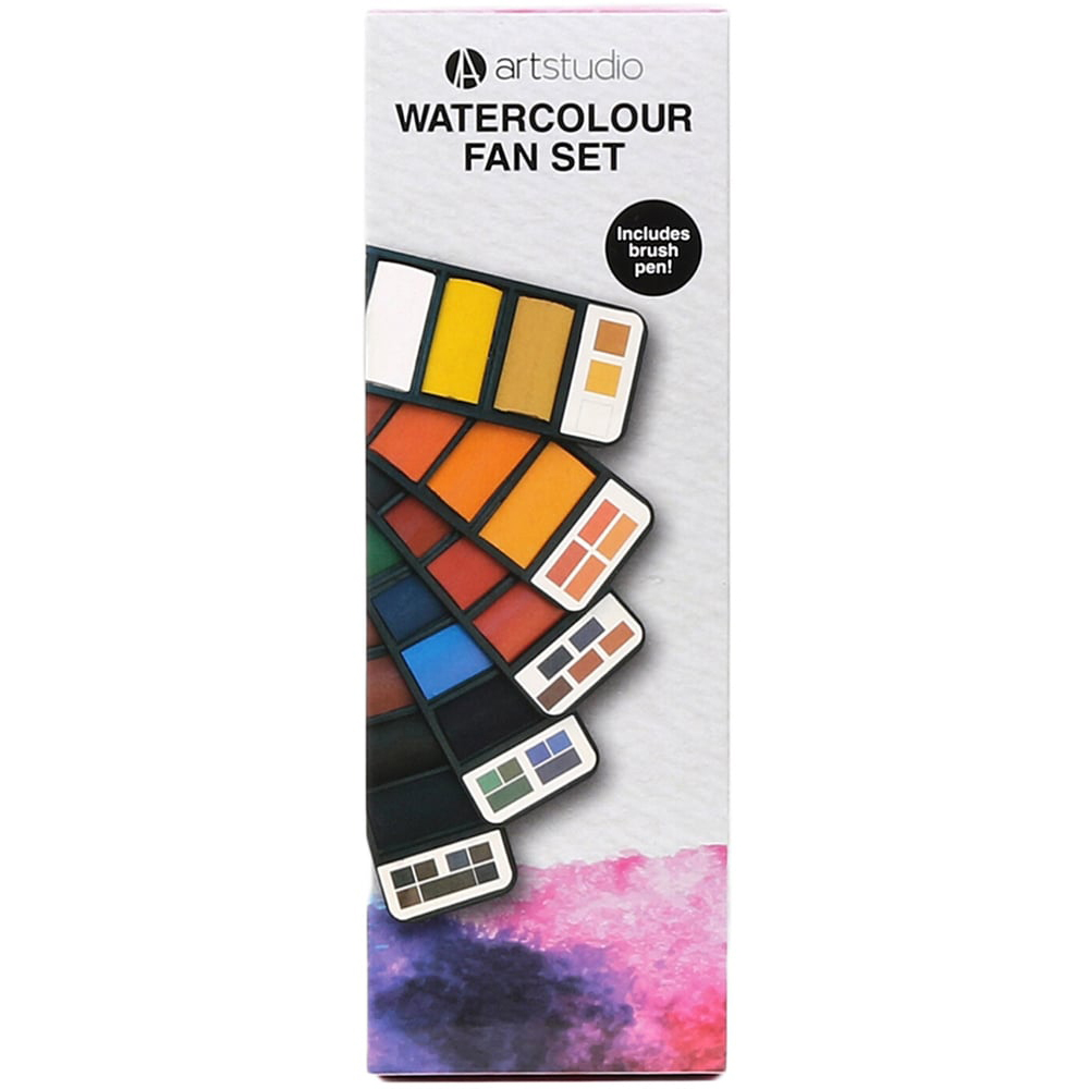 Art Studio Watercolour Fan Set Image