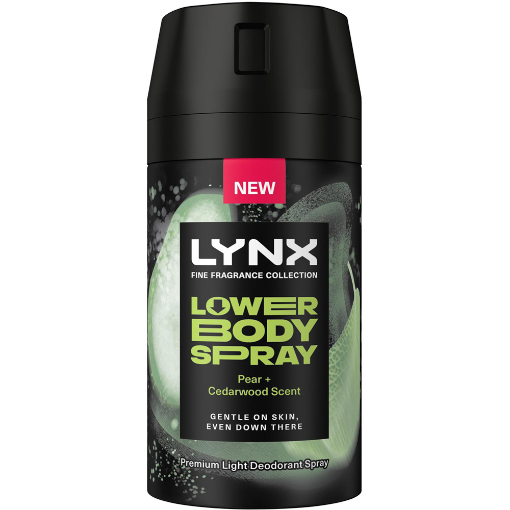Lynx Lower Body Pear and Cedarwood Spray 100ml 3 Pack Image 2