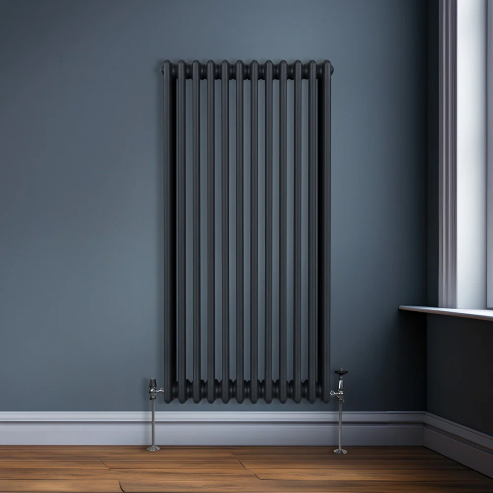 Monster Shop 7046 BTU Anthracite Grey Traditional 3 Column Radiator 1500 x 562mm Image 2