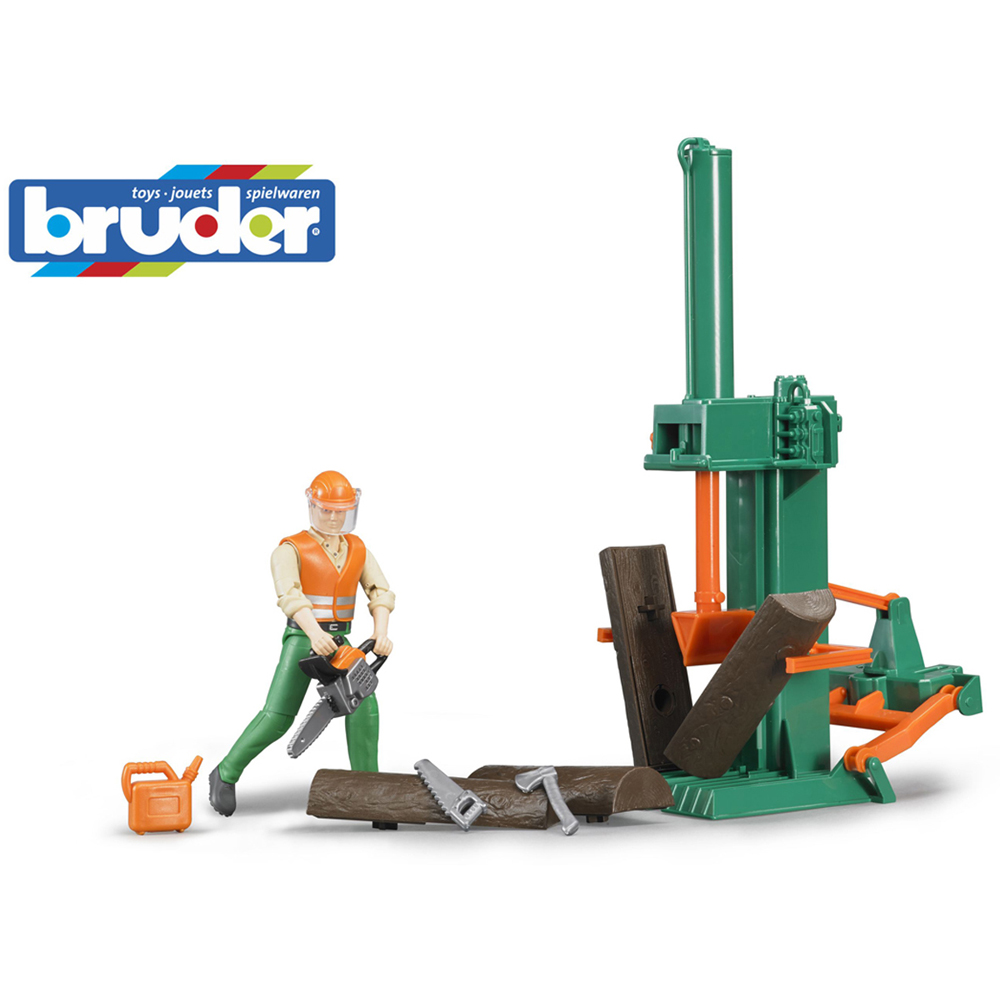 Bruder Kids bworld Forestry with Accessories Playset Model Image 4