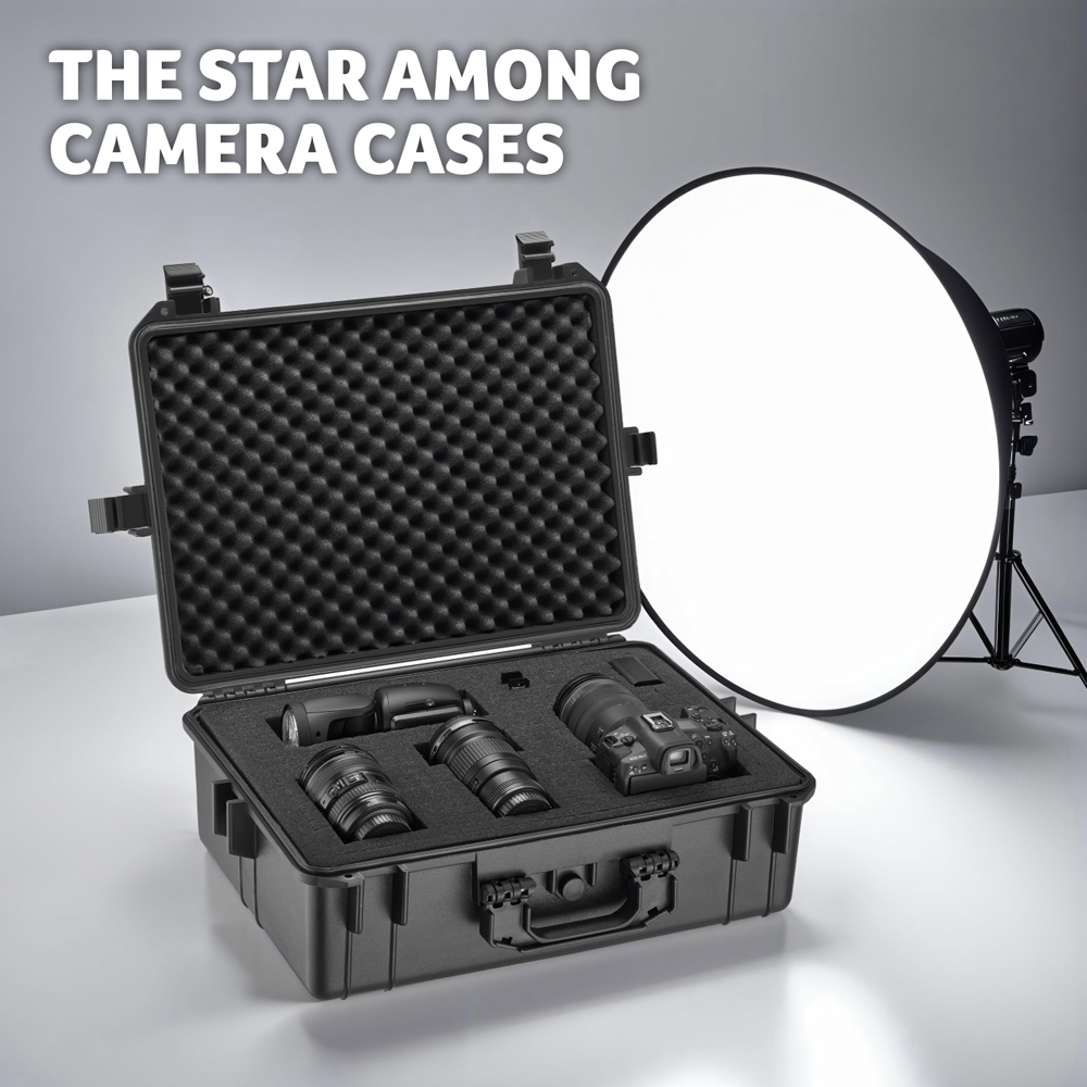 Tectake Black Hard Shell Camera Case Image 8