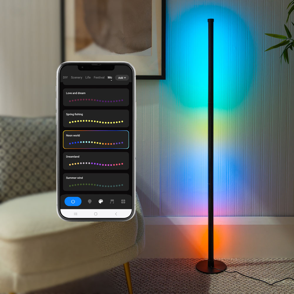 ValueLights Smart App-Control RGBIC Floor Lamp Image 6