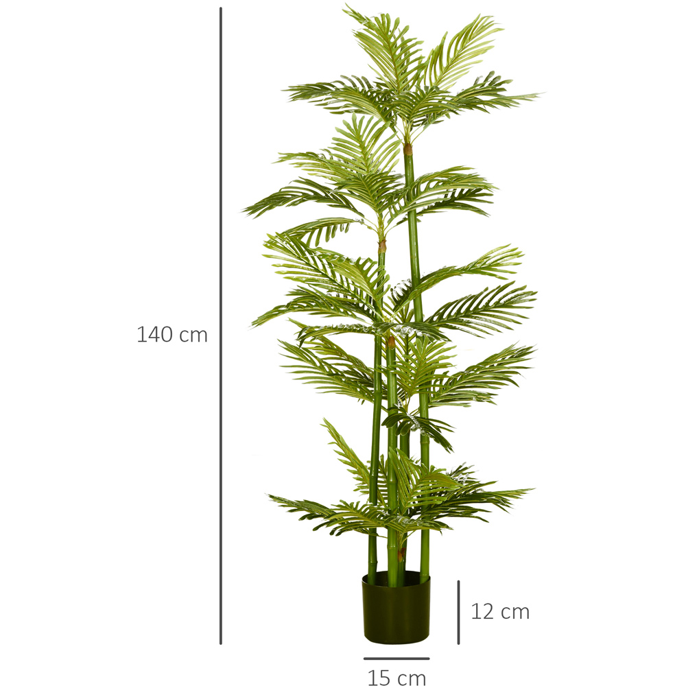 Portland Palm Tree Artificial Plant In Pot 4.6ft Image 3