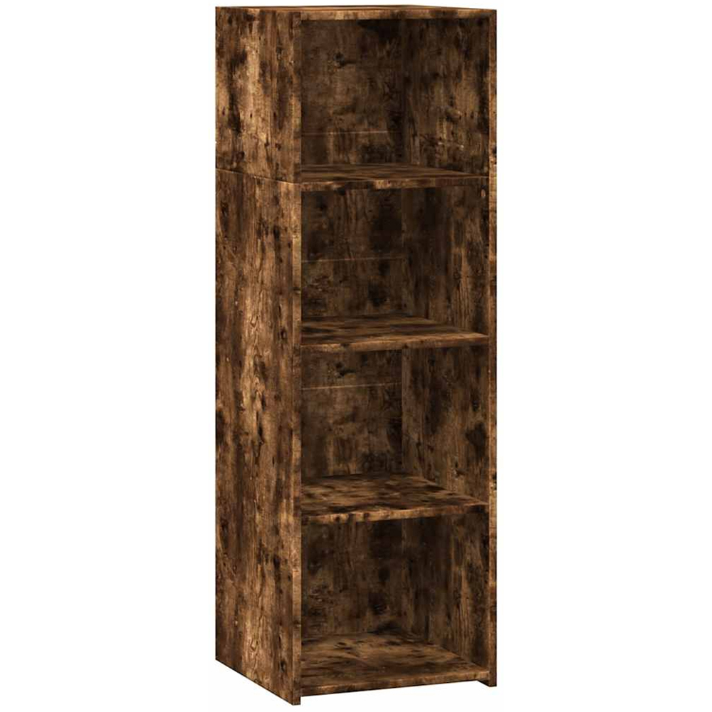vidaXL 4 Shelf Smoked Oak Highboard Image 2