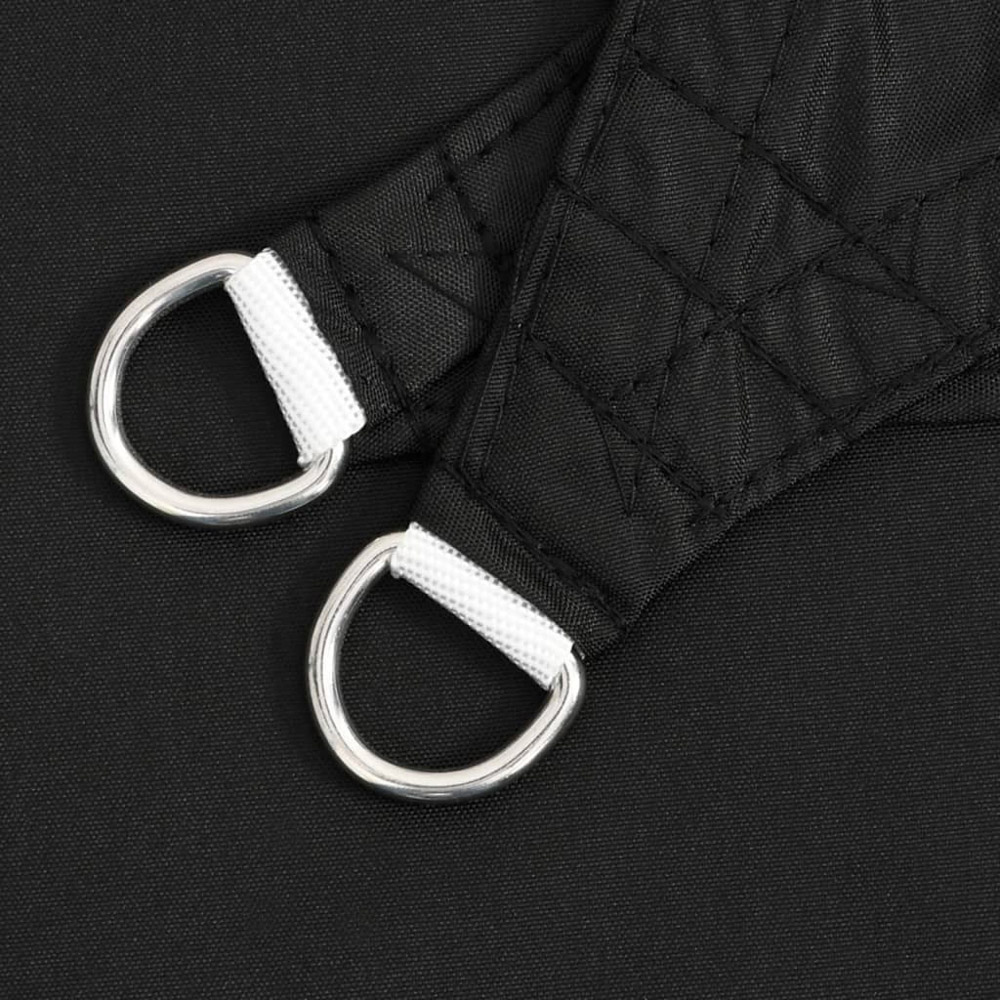 vidaXL Black Triangular Sun Shade Sail 7 x 5 x 5m Image 5