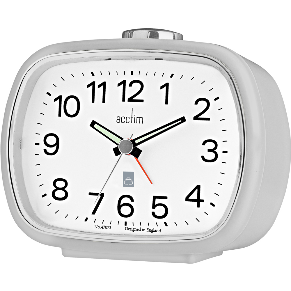 Acctim Camille Grey Alarm Clock 9cm Image 2