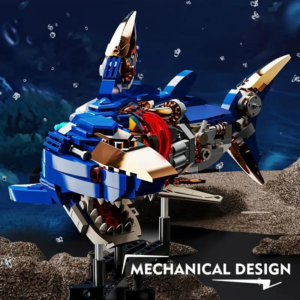 DYZI 687 Mechanical Shark Building Set Image 4
