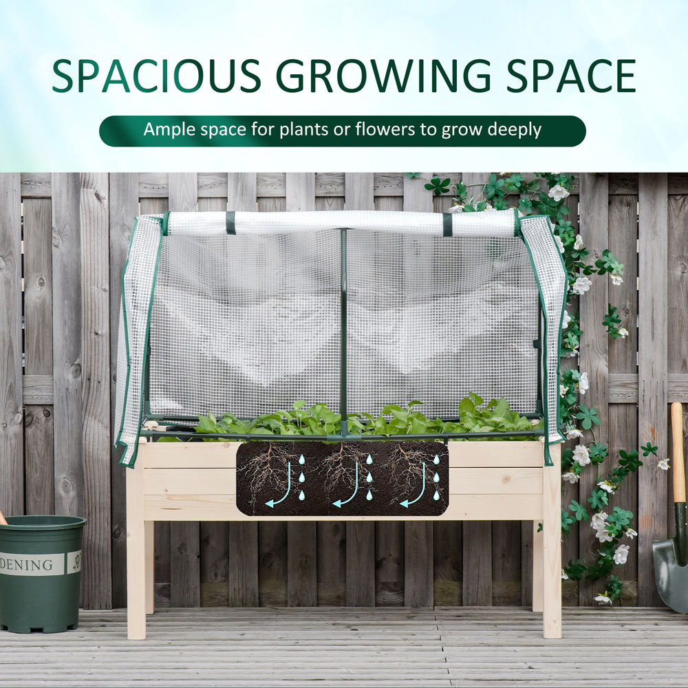 Outsunny Raised Garden Planter Bed 117 x 55 x 121cm Image 7