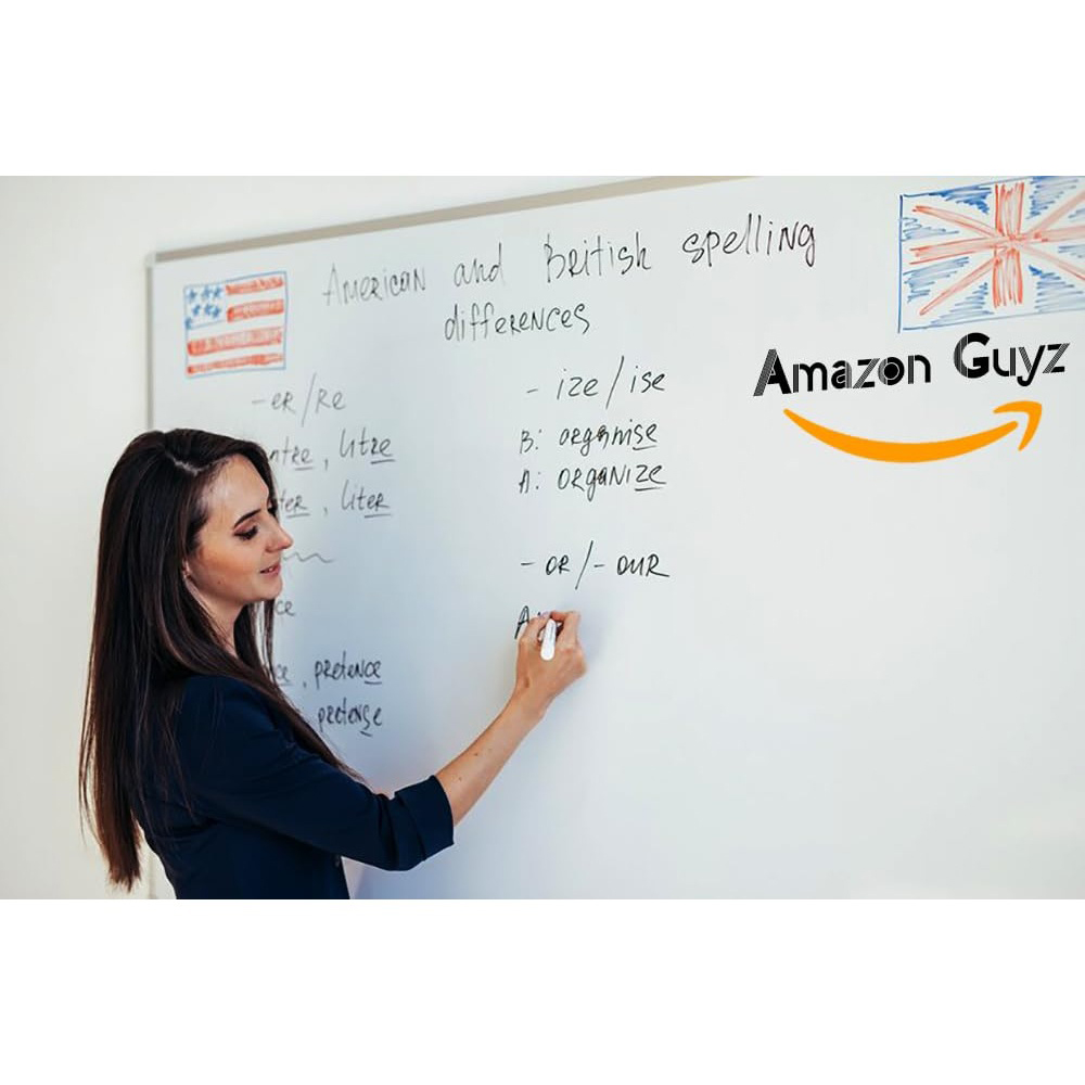 ATEK Magnetic Dry Wipe Wall Mounted Whiteboard with 3 Marker 5 Magnet and Eraser 500 x 350mm Image 6