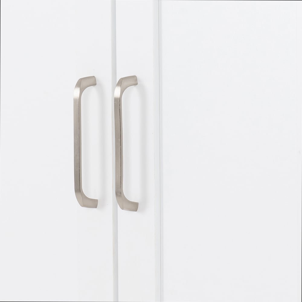 Seconique Portland 2 Door White and Oak Effect Wardrobe Image 7