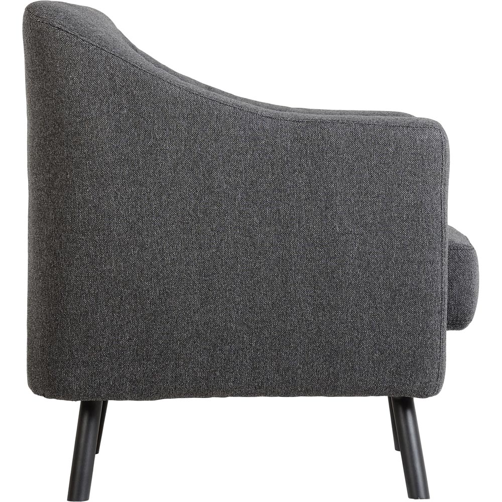 Seconique Ashley Dark Grey Fabric Armchair Image 4