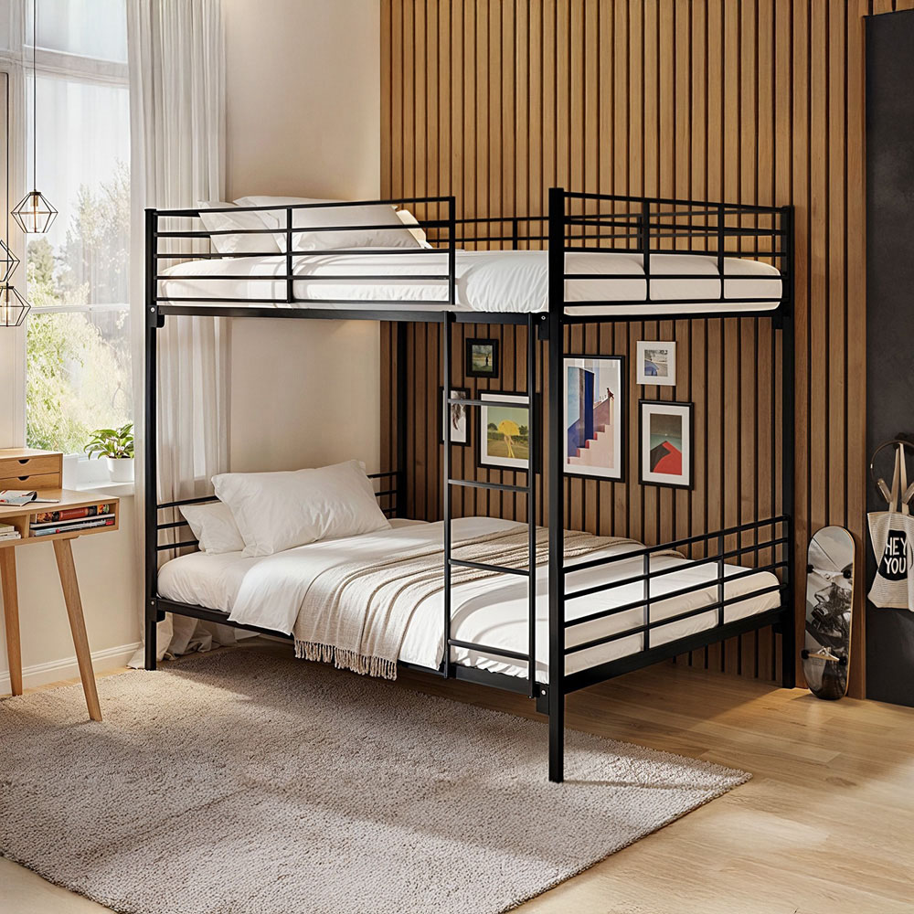 Flair Metayal Double Black Bunk Bed Image 3