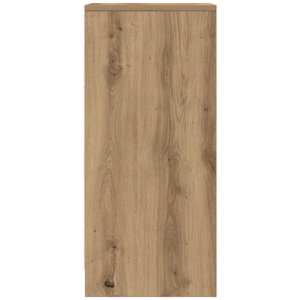 vidaXL Single Door 2 Shelf Artisan Oak Sideboard Image 7