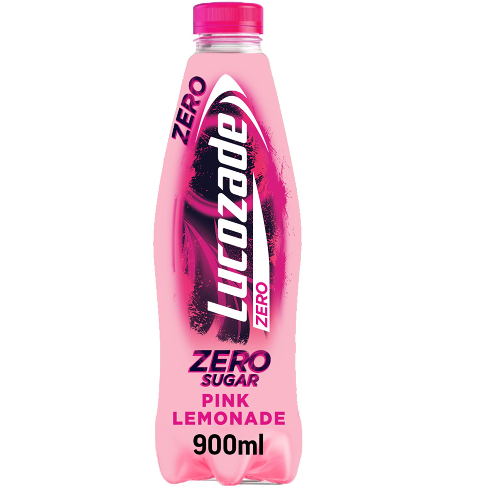 Lucozade Energy Pink Lemonade Zero 900ml Image