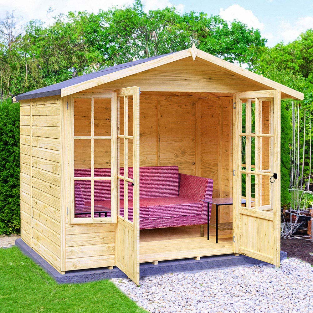 Shire Delmora 8 x 6ft Apex Garden Summerhouse Image 6
