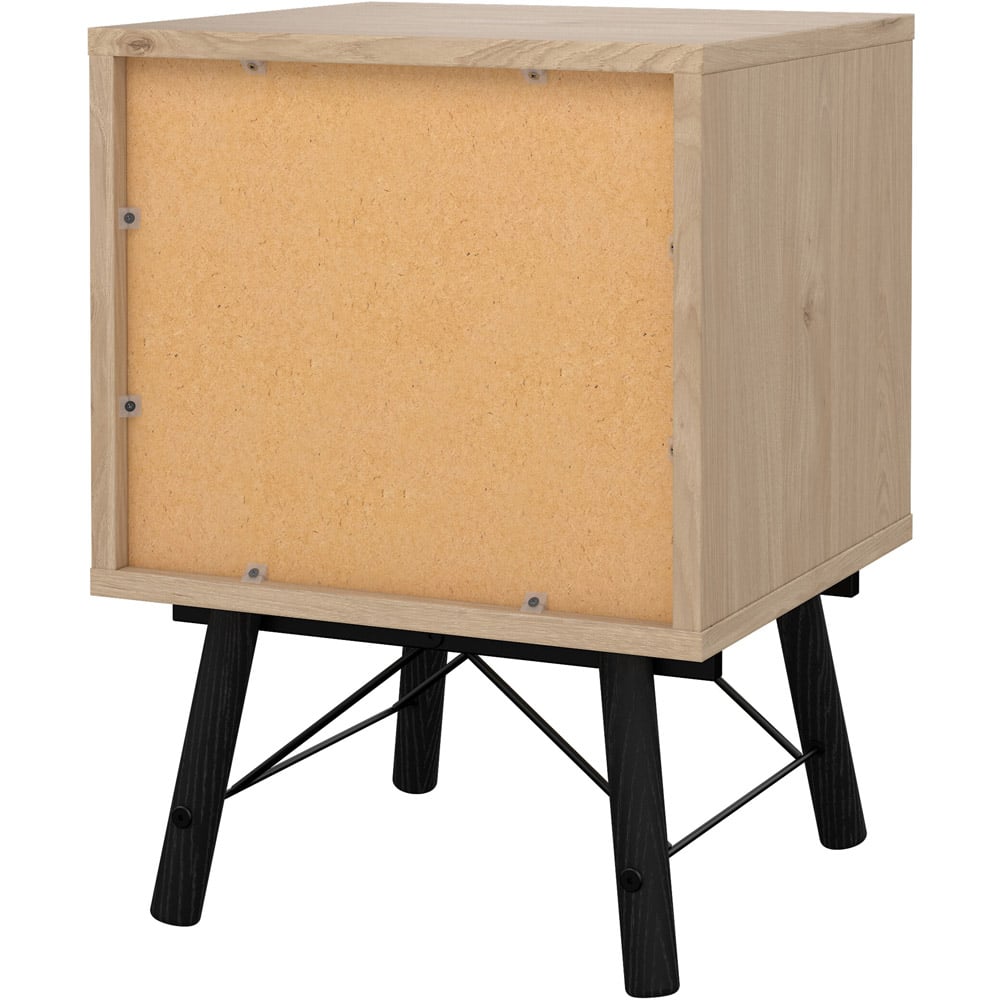 Florence Ry 2 Drawer Jackson Hickory Oak Bedside Table Image 5
