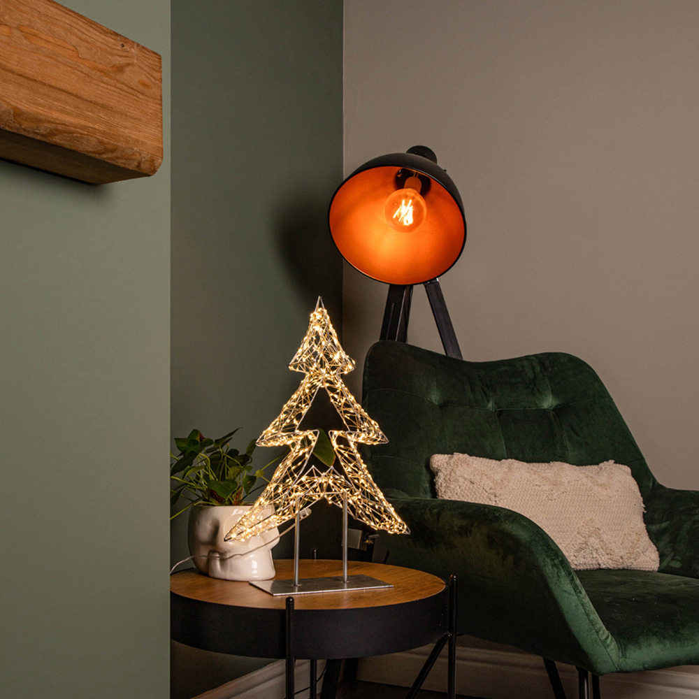 Samuel Alexander Warm White LED Dewdrop Christmas Tree on Metal Stand 1.5ft Image 6